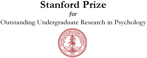Stanford Prize for Outstanding Undergraduate Research in Psychology